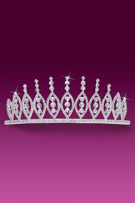 TR770CS Royal Rhinestone Pageant Crown Tiara