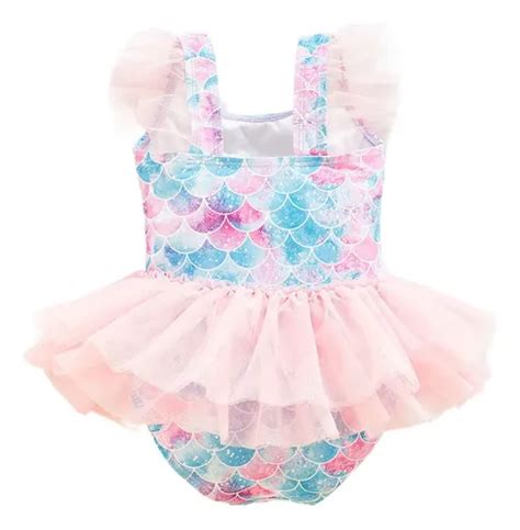 Para Sirena Bañador Niña Princesa Falda Bikini Envío gratis
