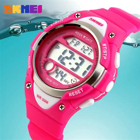 2016 Outdoor Sports Children Kids Watches Boy Girls Led Digital Alarm