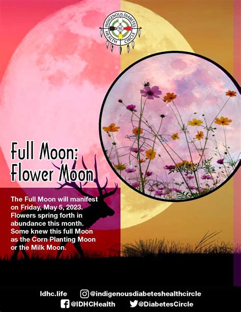 Full Moon Flower Moon IDHC