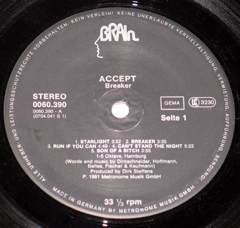 Accept's Breaker Album: A Heavy Metal Classic with Unseen Cover Art and ...