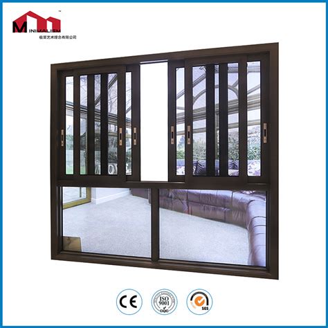 Thermal Break Aluminium Sliding Window With Mosquito Net 3 Tracks