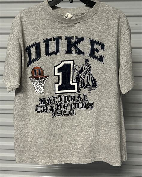 Vtg Duke Basketball 1991 National Champions Single St… - Gem