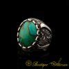 Rare Ferooza Turquoise Men Ring Boutique Ottoman Exclusive