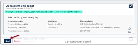 Prescription Renewal Department Of Pharmacy Services Uc Davis Health