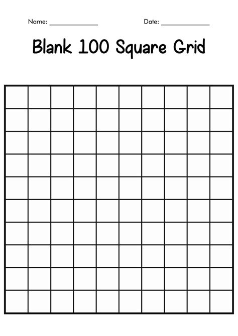 Geometric Math Grid Worksheet Template