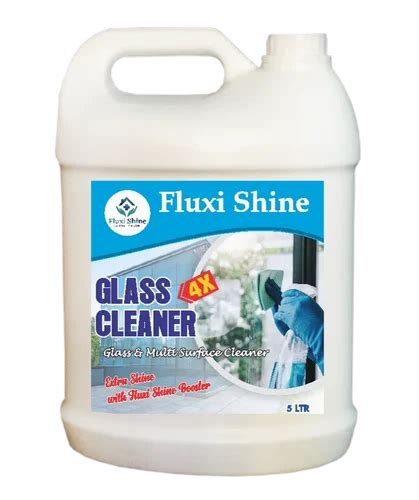 Liquid Screw Cap L Fluxi Shine Glass Cleaner Packaging Type Can At