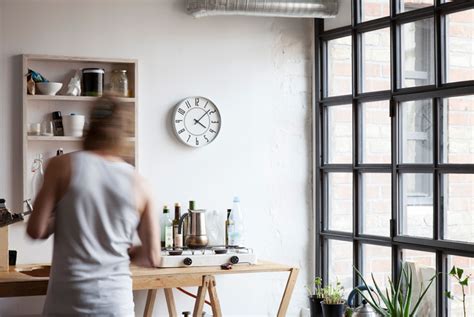 Eki Clock Design Objects Lemnos