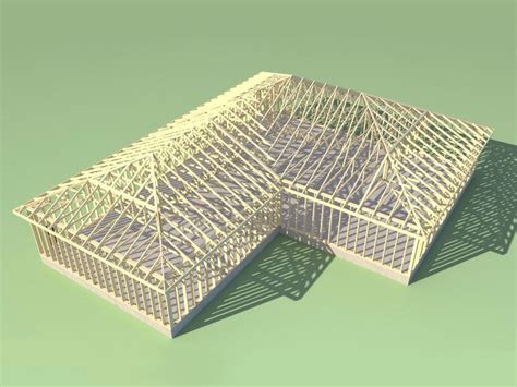 Medeek Truss A Complex Hip Roof With Stepdown Hip Truss Sets