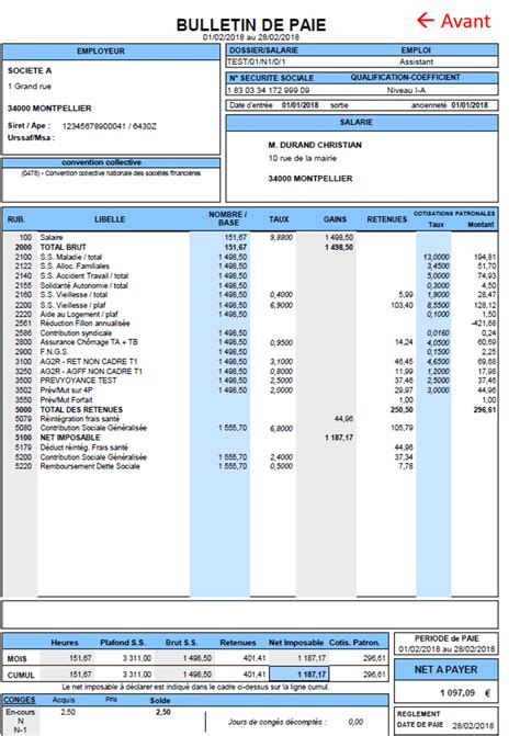Bulletin De Paie 2023 Maroc Image To U