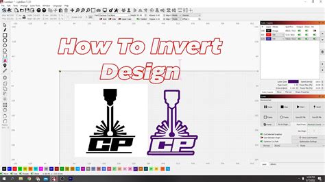 How To Invert Your Design In Lightburn Software For Laser Cutting Engraving Youtube