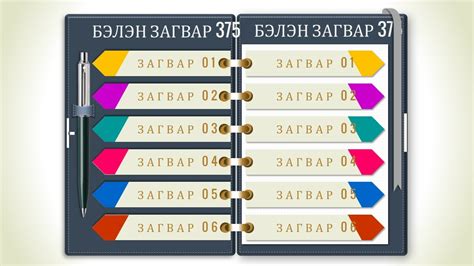 Тэмдэглэлийн дэвтэрийн загвар