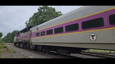 MBTA Commuter Rail In Andover MA 6 4 23 Heading To North Station