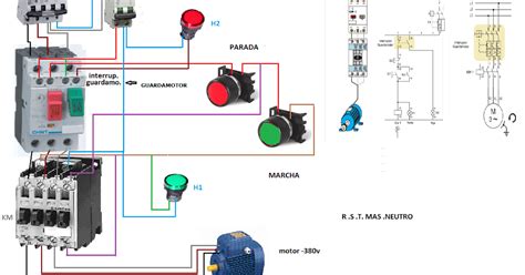 como instalar un guardamotor Esquemas eléctricos