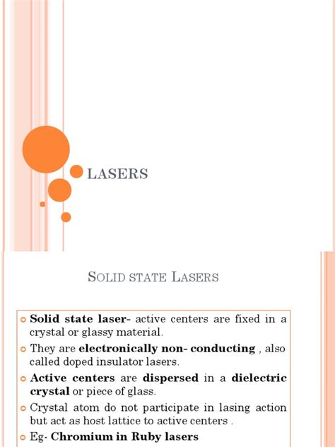 Laser - Types | PDF