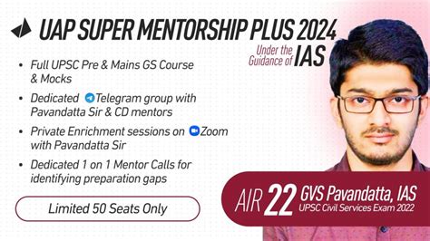 Get AIR 22 Pavandattas Guide To Cracking IAS In 1st Attempt