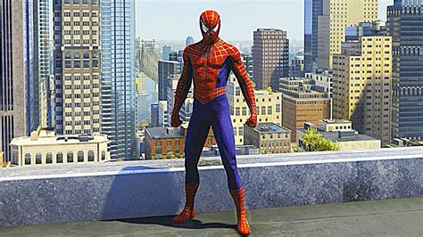 Spider Man Ps4 Sam Raimi Suit Free Roam Gameplay Spiderman Ps4 Silver