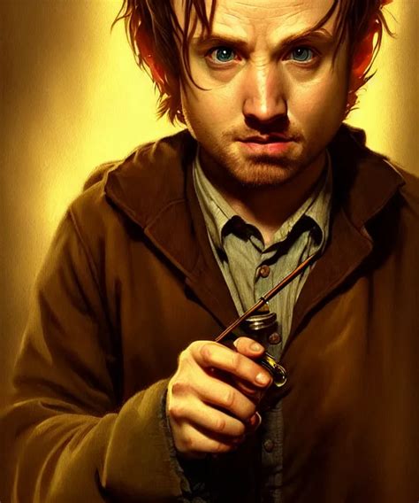 Portrait Hobbit Jesse Pinkman Smoking A Pipe Stable Diffusion OpenArt