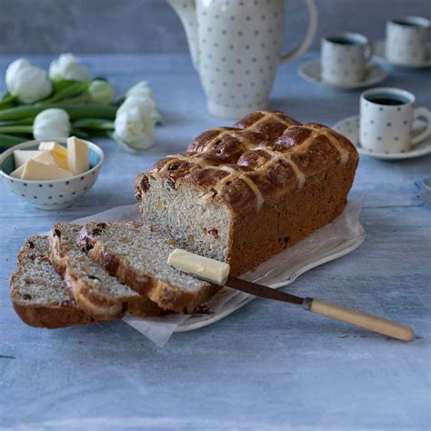 White Spelt Hot Cross Bun Loaf Doves Farm Organic Flours Food