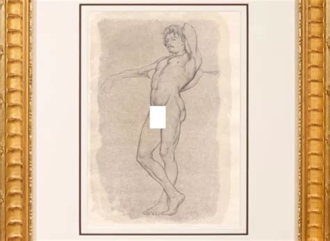 LORD LEIGHTON VINTAGE Male Nude Drawing Old Master Academic Classical English PicClick UK