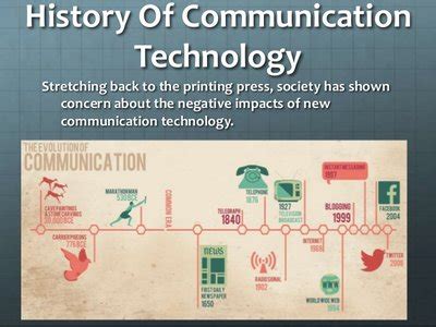 Evolution Of Communication Technology