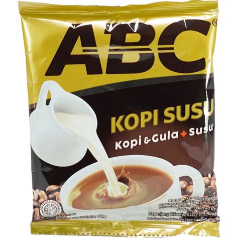 Jual ABC Kopi Kopi Susu Sachet 31gr Shopee Indonesia