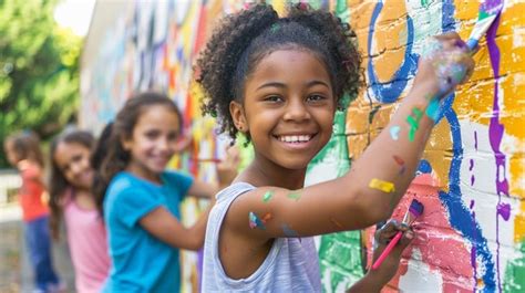 Free Joyful Painting Activity Image - Children, Painting, Mural | Download at StockCake