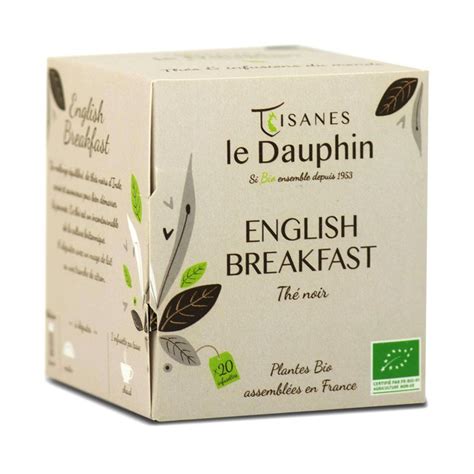 Thé Noir English Breakfast BIO en sachets Le Dauphin