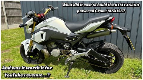 Honda Grom MSX 125 Engine Swapped With A KTM EXC 300 How Much Did It