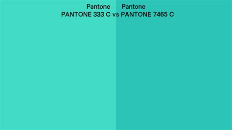 Pantone 333 C Vs PANTONE 7465 C Side By Side Comparison