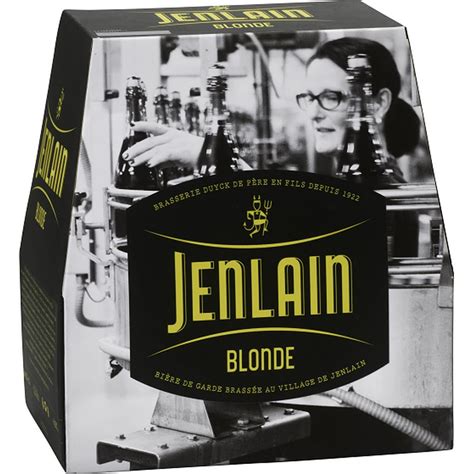JENLAIN Bière de garde blonde bouteilles x cl pas cher Auchan fr