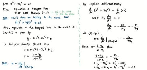 Solved Find Equations Of Both The Tangent Lines To The Ellipse X Y