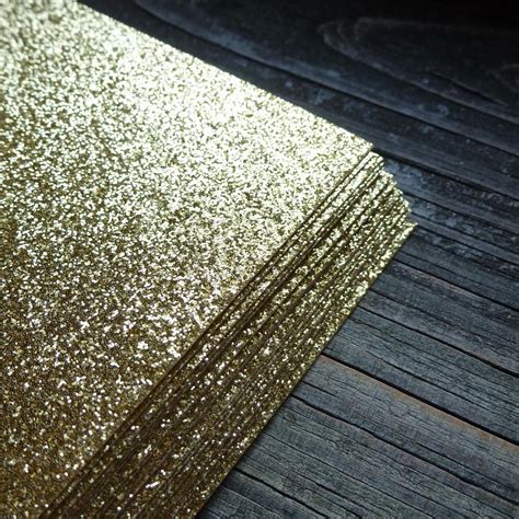 Gold Glitter Cardstock Paper. Metallic Gold Cardstock for | Etsy