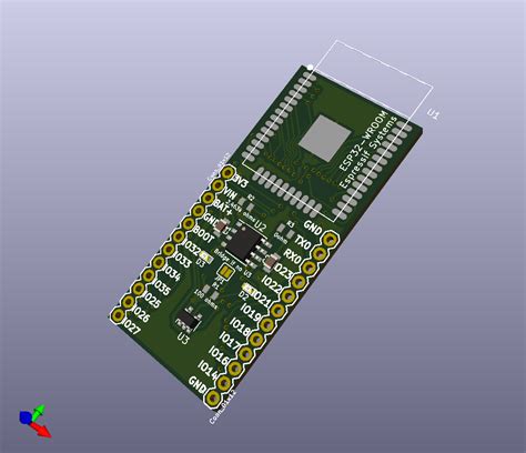 Esp Devkit V Footprint Kicad