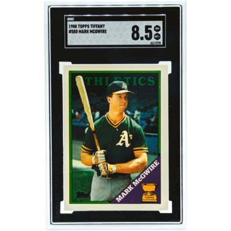 Mark Mcgwire Topps Tiffany Baseball Sgc Oakland