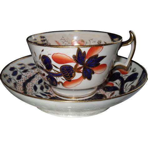 Antique Early Th Century Spode Imari Teacup And Saucer In The Banana