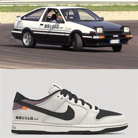 New Dunk Sb Low X Trueno Ae86 Initial D Sport Shoes For Men Shopee