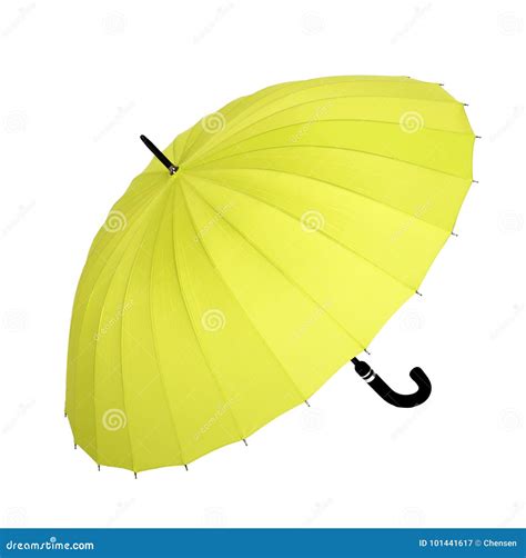 Yellow Umbrella Stock Image Image Of Shelter Isolated 101441617
