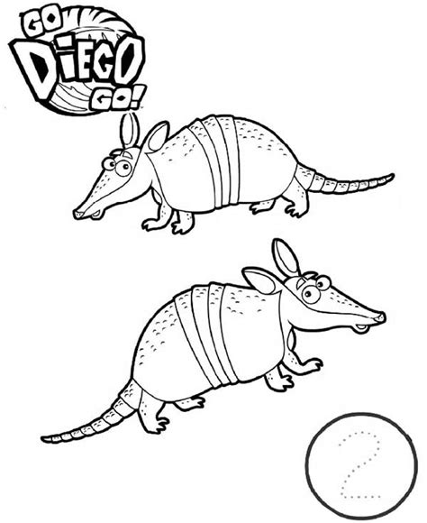 Two Anteater in Go Diego Go Coloring Page - NetArt | Go diego go ...