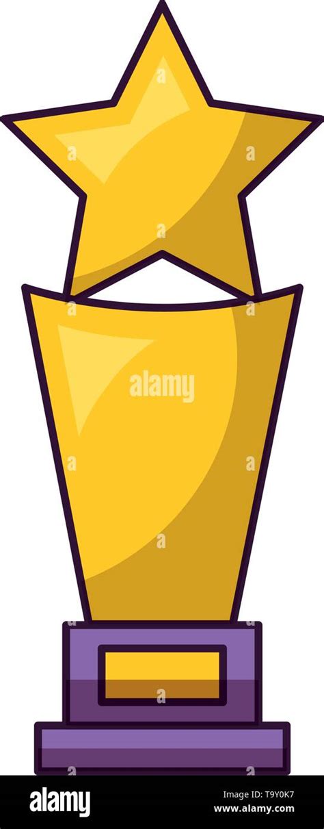 Trophy Award Star Stock Vector Image And Art Alamy