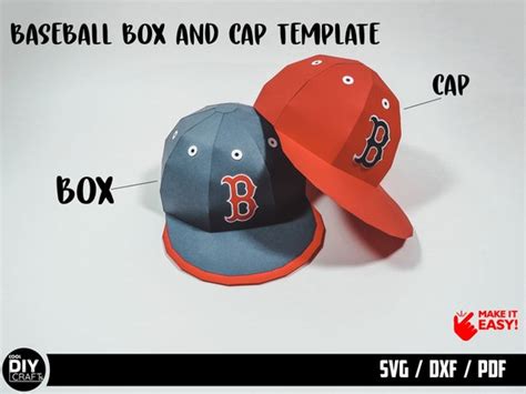 Favor Box Svg Box Svg File Baseball Cap Box Svg Baseball Hat Svg Cricut