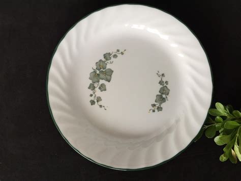 Corelle By Corning Callaway Ivy Swirl Pattern Dinnerware USA Made 8