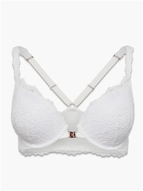 Romantic Corded Lace Push Up Bra In White Savage X Fenty