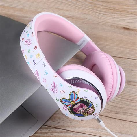 Soe Pink Hifi Music Headphones For Girls Casque Audio Headphones For Computer Headset For Phone