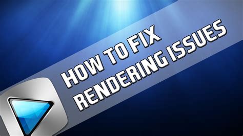 How To Fix Rendering Stop Won T Start In Sony Vegas Pro 11 12 And 13