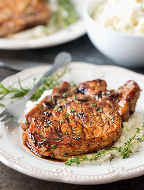 Maple Balsamic Glazed Pork Chops The Chunky Chef