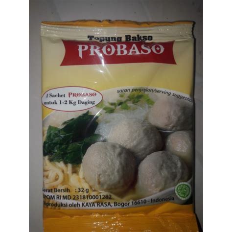 Jual Probaso Tepung Baso Tepung Pengenyal Baso 32gr Paket 5 Bungkus