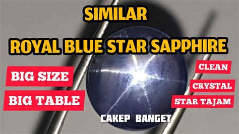 Natural Similar Royal Blue Sapphire Star Srilanka 14 46ct Big Size Batu