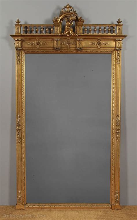 Antiques Atlas Large Gilt Overmantle Mirror C 1890