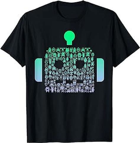 Silhouette Icon Robot Tshirt Boys Robot T Shirt